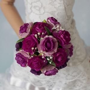 Tonner Ellowyne Cami  Wedding bouquet, Purple Roses, Posy, OOAK Tyler Sydney