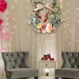 Peony Wreaths Artificial Flower Wreath Spring Wreaths for Front Door Wedding