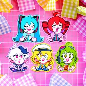 Vocaloid Vinyl Stickers ?? Miku, Gumi, Teto, Oliver, V Flower