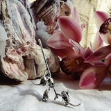 Snapdragon silver pendant, seed pods necklace, botanical charm, garden witch, weird flowers, skulls pendant, fine art jewelry
