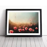 Pretty Carnation Flowers Framed Wall Art Poster Print Home Decor Picture Large