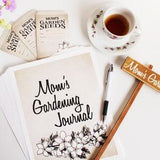 Mother's Day Gardening Gift. Garden Planner Journal. Mom's Garden Handmade Marker and 3 Seed Saving Packets. Gift for Mom, Gift for Gardener