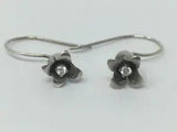 Sterling Lily Crystal Earrings Folklorico ART TO WEAR