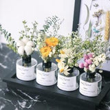 14 style small bouquet with vase??dried flowers bouquet??dry flowers arrangement??desktop bouquet ornament??special gift??home decor