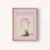 Moth orchids flower wall art / oversized printable wall decor / printable card for her