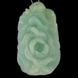 BE11207# Hand Carved Unique Peony Flower Amazonite Pendant Bead Gemstone