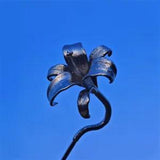 Pole Star Brass Metal Bookmark Lily Flower Bookmarks Ornament