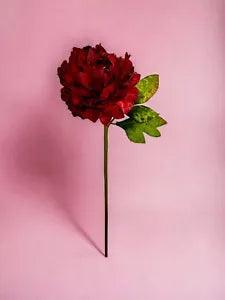 Festive Red Peony Goodwill Flower Blossom for Die Christmas Decoration 53cm