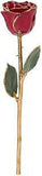 Forever Rose, Genuine Real Rose, Hand Dipped in Lacquer and Trimmed in 24K Gold