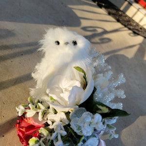 Harry Potter Winter White Owl Pom Wand READY TO SHIP