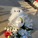 Harry Potter Winter White Owl Pom Wand READY TO SHIP