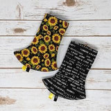 Sunflower Florals Reversible Straight Suckpads - Ergo360 or Lillebaby Drool Bib Set - Lillebaby, Tula, Ergo, Happy Baby Carrier, Sakura