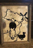 Vintage Dried Flower Hand Painted Picture