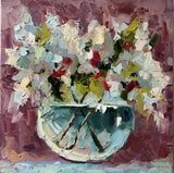 Floral Painting Peony Original Art Impasto Peonies Painting Flowers 3d Painting