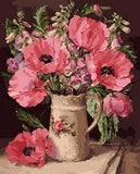 Peony Oil Paintings By Numbers Flowers Propylene Canvas Picture Wall Art Decors