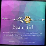 Beautiful, Sunflower Bracelet, Anklet, Anniversary, Graduation, Birthday Gifts, Girlfriend Birthday Gift, Gifts for Her Birthday, For Her