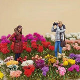 20 Tufts 1:87 Scale Miniatures Flowers Grasses HO/OO Garden Plants Railway Scene