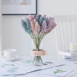 Lavender Bouquet Artificial Flowers Plants Dried Natural Home Wall Decor