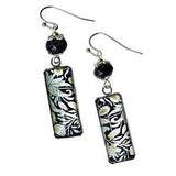 Lily And Pomegranate Earrings, William Morris Art Nouveau Sandstone Cabochon