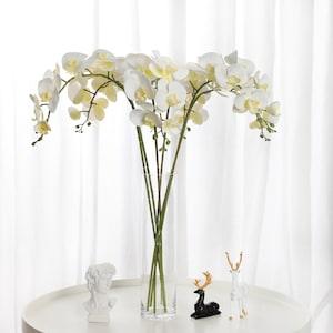 38" 9 Heads Orchid | High Quality Artificial Flower | Wedding/Home Decoration | Gifts - White