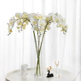 38" 9 Heads Orchid | High Quality Artificial Flower | Wedding/Home Decoration | Gifts - White
