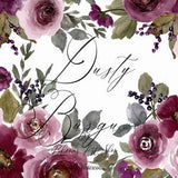 Burgundy Watercolor Rose Bouquet Clip art, Dusty Pink Rose Peony Flower Wedding Bouquets. WC458