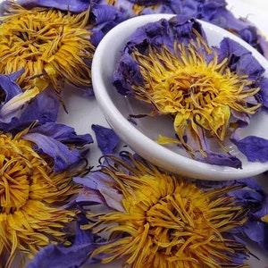 Blue lotus flower , Blue lotus tea, Nymphaea Caerulea, 100% Dried & Natural lotus Herbs, Blue Tea Pure, New
