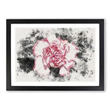 Pink Carnation Flower Framed Wall Art Poster Print Home Decor Picture Large