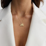 14k Gold Necklace/Flower of Life Pendant Charms,Round Circle Minimalist,Layering Chain,Geometry Seed of Life Yoga Jewelry Gift For Woman