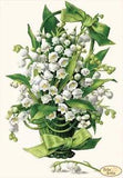 Bead Embroidery Kit Lilies of the valley Beaded needlepoint Beaded stitching DIY