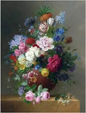 Flowers Peonies Tulips A. Bloemers Tile Mural Kitchen Backsplash Marble Ceramic