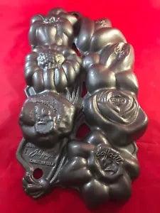 John Wright Cast Iron Flower Cast Rose Daisy Carnation Lily Tulip EUC VERY HEAVY