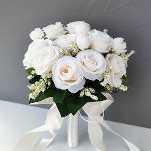 Wedding Flower Bouquet Bridal Bouquest Bridesmade Bouquet Pink White flower Bouquet
