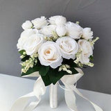 Wedding Flower Bouquet Bridal Bouquest Bridesmade Bouquet Pink White flower Bouquet