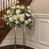 Stunning wedding centerpieces with magnolias, hydrangeas, roses and eucalyptus/wedding flowers/centerpieces/bridal flowers/bouquets