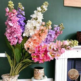 Big Artificial Handmade Hyacinth Violet Bloom Flowers, Gifts For Her, Home Decor, Wedding Flower Arrangement, Colourful Flowers, Fake Flower