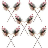 Christmas Party Table Decoration Artificial Pine Pick Plants