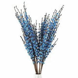 5Pcs 75CM Long Artificial Flower Winter Jasmine Folk Pip Berry Plant Dry Bran...