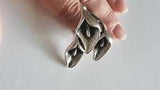 Stunning Sterling Silver 925 Calla Lily Flower Statement Ring Size 54