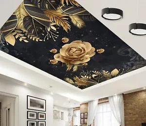 3D Peony Flowers G4104 Ceiling WallPaper Murals Wall Print Decal Deco Erin 2023