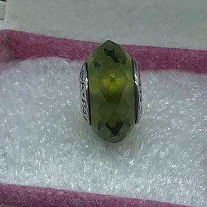 Pandora,?¡À Olive Green Fascinating ?¡ã S925ALE Murano Glass Charm, M1