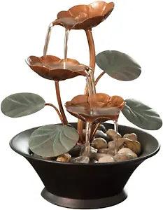 Indoor Water Lily Water Serenity Fountain-Small Size Makes This a Perfect Tablet