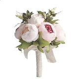 Fake Flowers Vintage Artificial Peony Silk Flowers Bridal Bridesmaid Holding