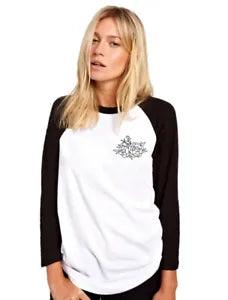 Peony Flower Pocket Design Womens Baseball Top Flowers Tattoo Nature Pretty Gift