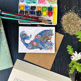 Waleee - Flower seed paper card, Plantable, seed paper, eco-friendly card, greeting card, hand-made, zero-waste