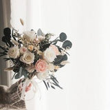 Customizable Preserved/Dried Wedding Bouquet and Boutonniere