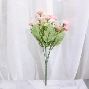 Silk carnation artificial flowers bouquet wedding home living room decor...