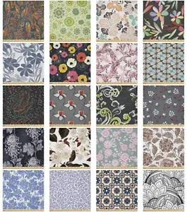 Ambesonne Print Floral Microfiber Fabric by The Yard for Arts and Crafts