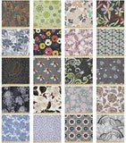 Ambesonne Print Floral Microfiber Fabric by The Yard for Arts and Crafts