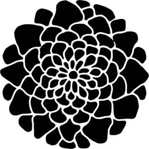 'Peony Flower' Wall Stencils / Templates (WS009573)